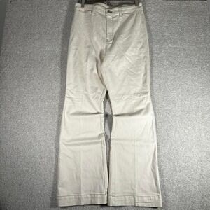 Women's Talbots cream flawless high waisted flare pants Size 10